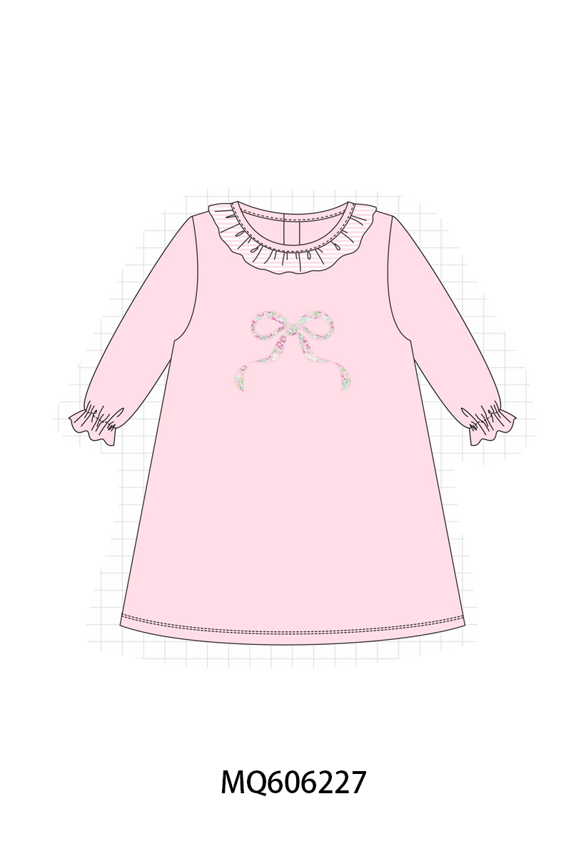 PINK FLORAL BOW (ETA LATE DEC)