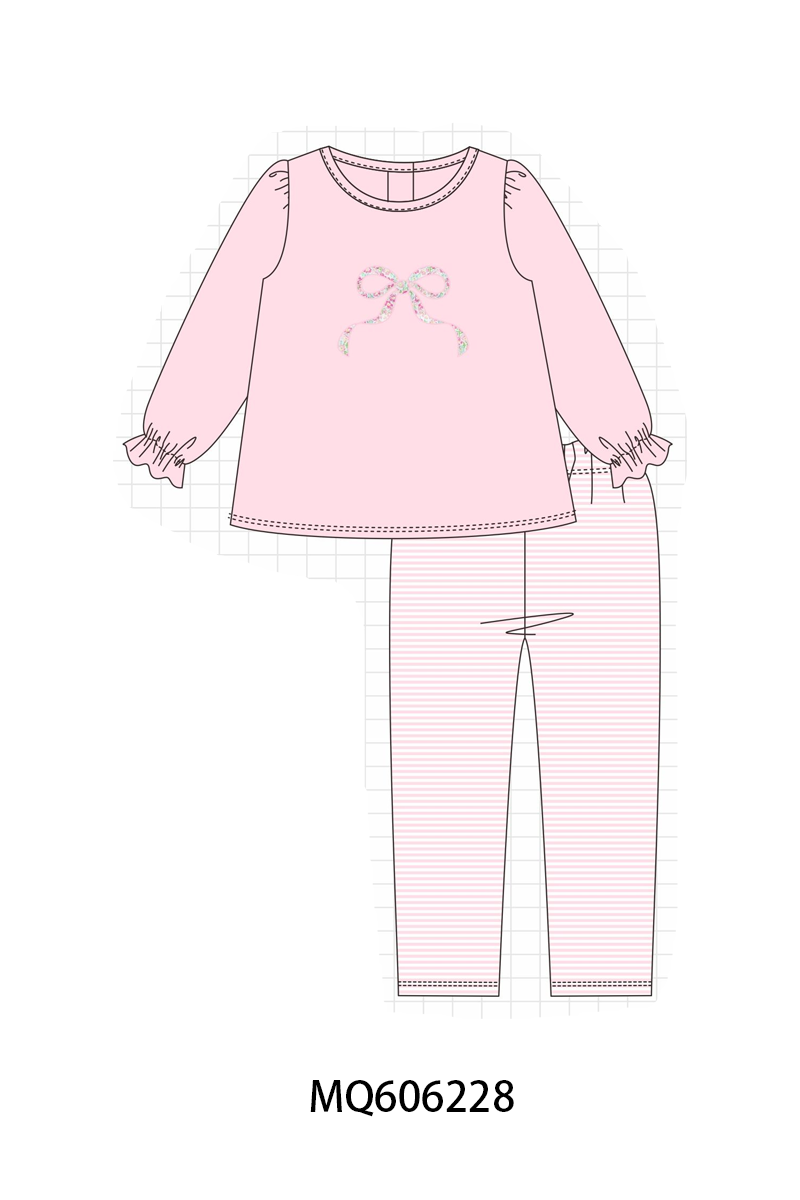 PINK FLORAL BOW (ETA LATE DEC)