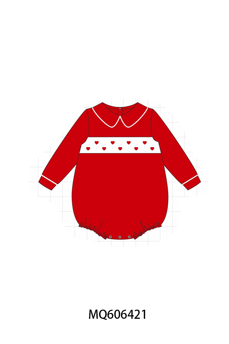 EMBROIDERY SIMPLE RED HEARTS COLLECTION (ETA LATE DEC)