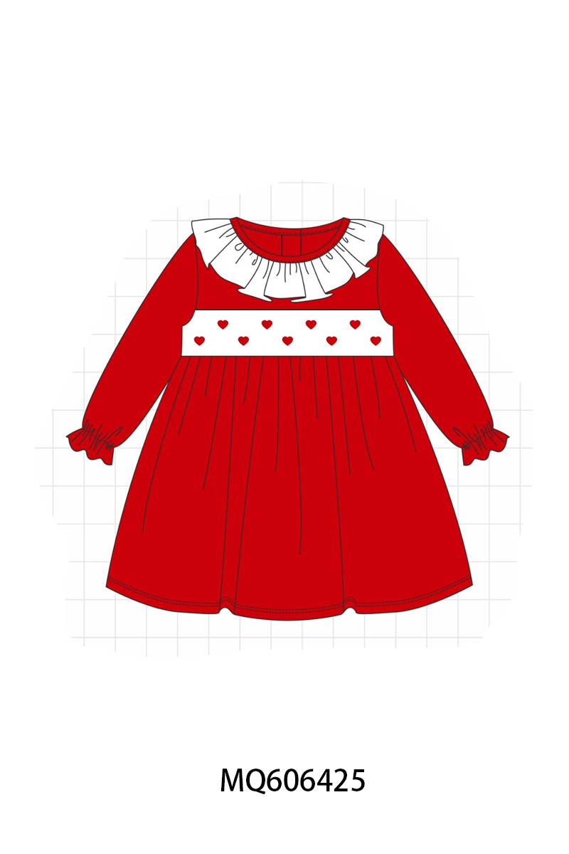 EMBROIDERY SIMPLE RED HEARTS COLLECTION (ETA LATE DEC)