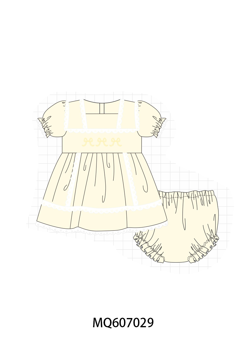 CREAM BOW WITH LACE COLLECTION-ETA FEB