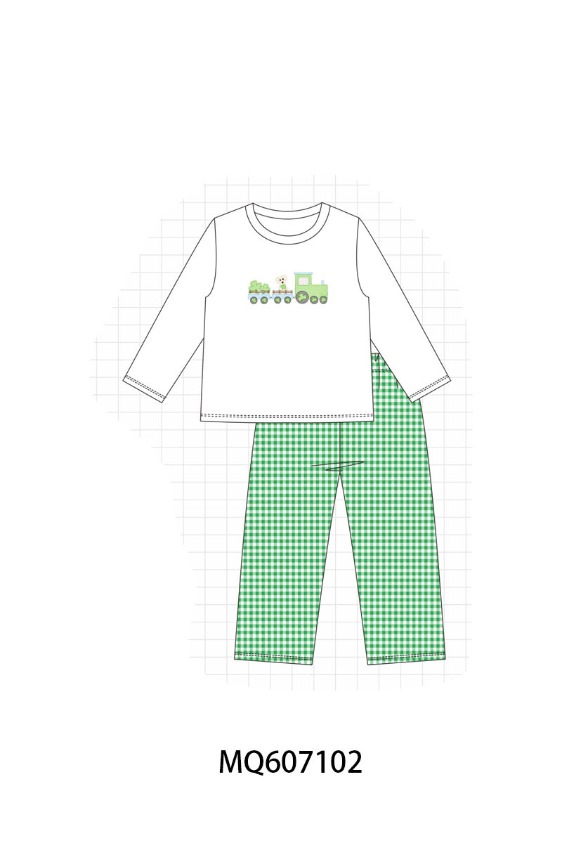 EMBROIDERY PUPPY, CLOVER AND RAINBOW-ETA FEB