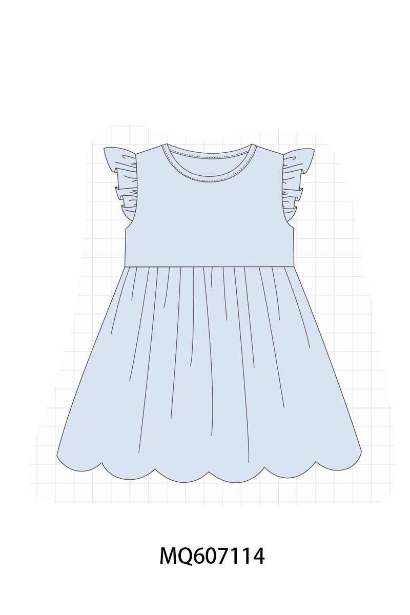 GIRLS BASIC RUFFLE DRESS-ETA FEB