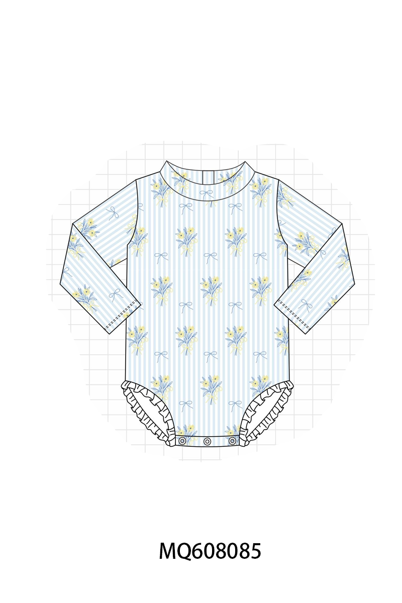 BLUE FLORAL SWIM-ETA MARCH