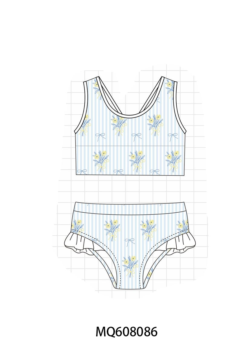 BLUE FLORAL SWIM-ETA MARCH