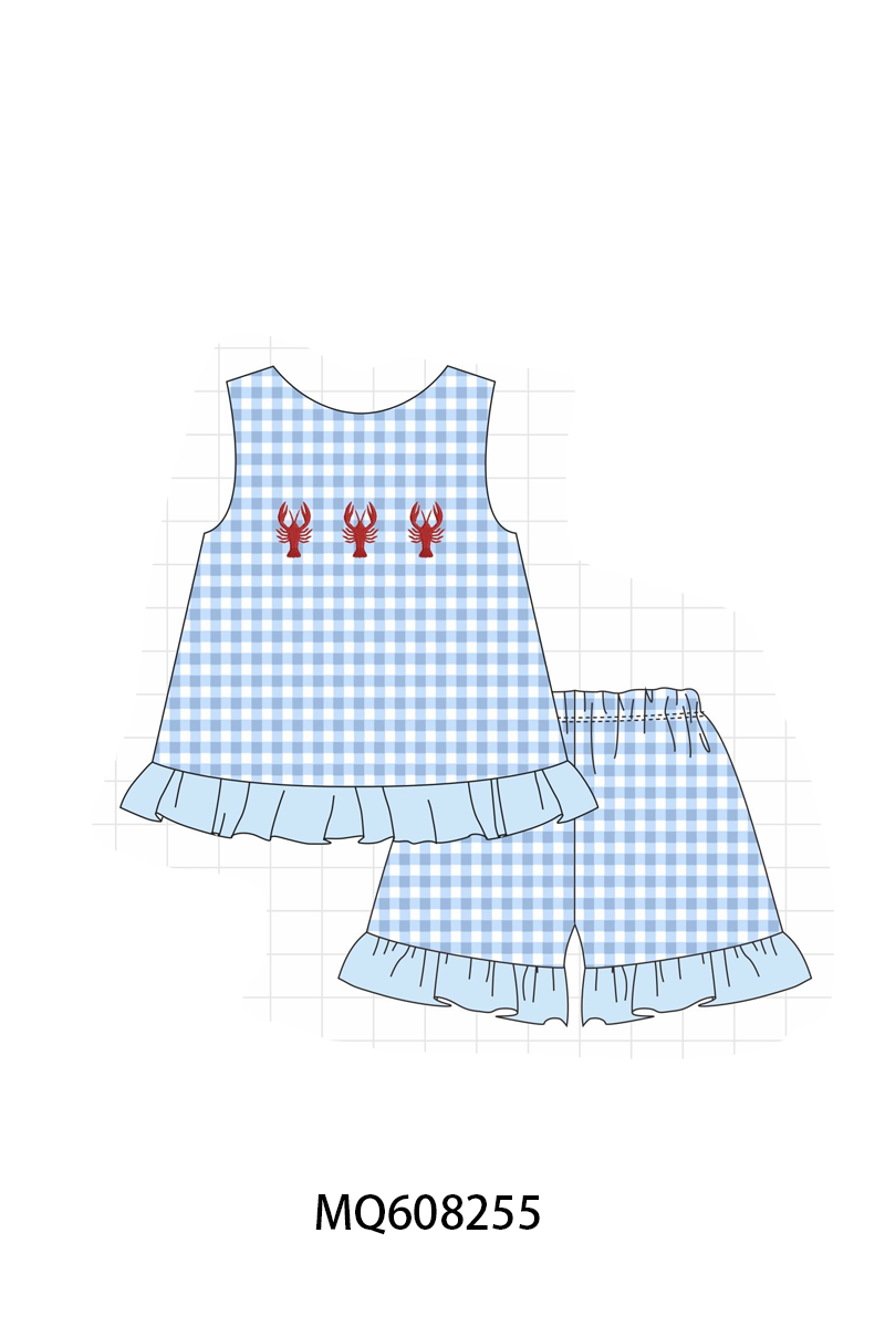 BLUE GINGHAM CRAWFISH-ETA MARCH