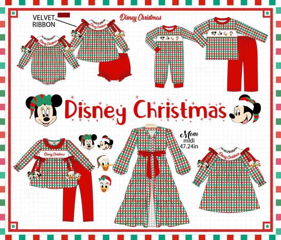 EMBROIDERY MOUSE CHRISTMAS COLLECTION-ETA NOV