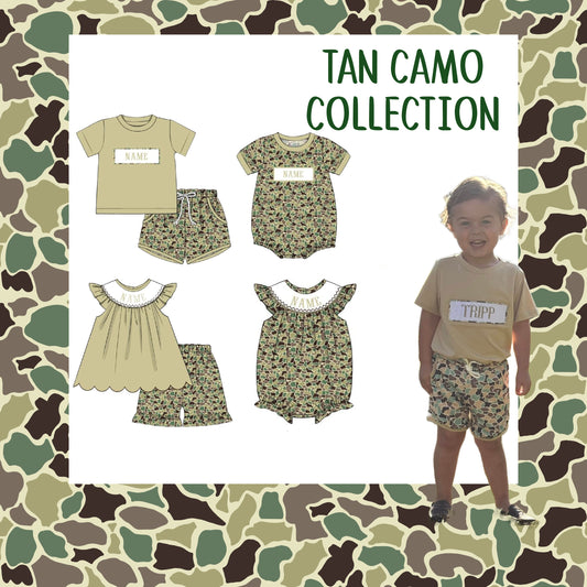 NAME SMOCK PO1: TAN CAMO COLLECTION