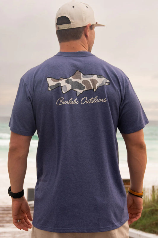 Navy Camo Fish Shirt