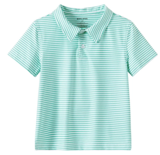 SMALL CARNIVAL GLASS/WHITE POLO