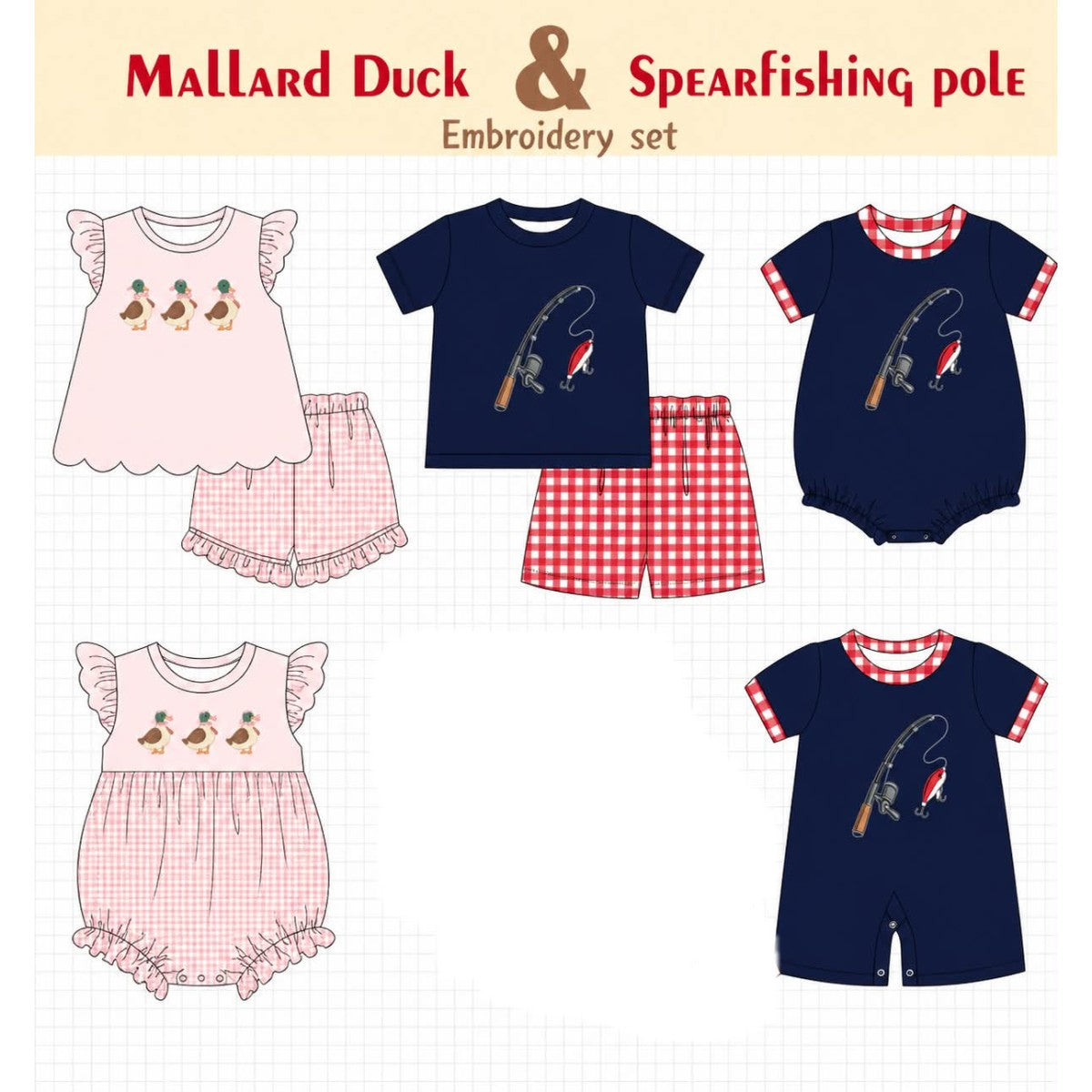 MALLARD DUCK AND FISHING-ETA APRIL