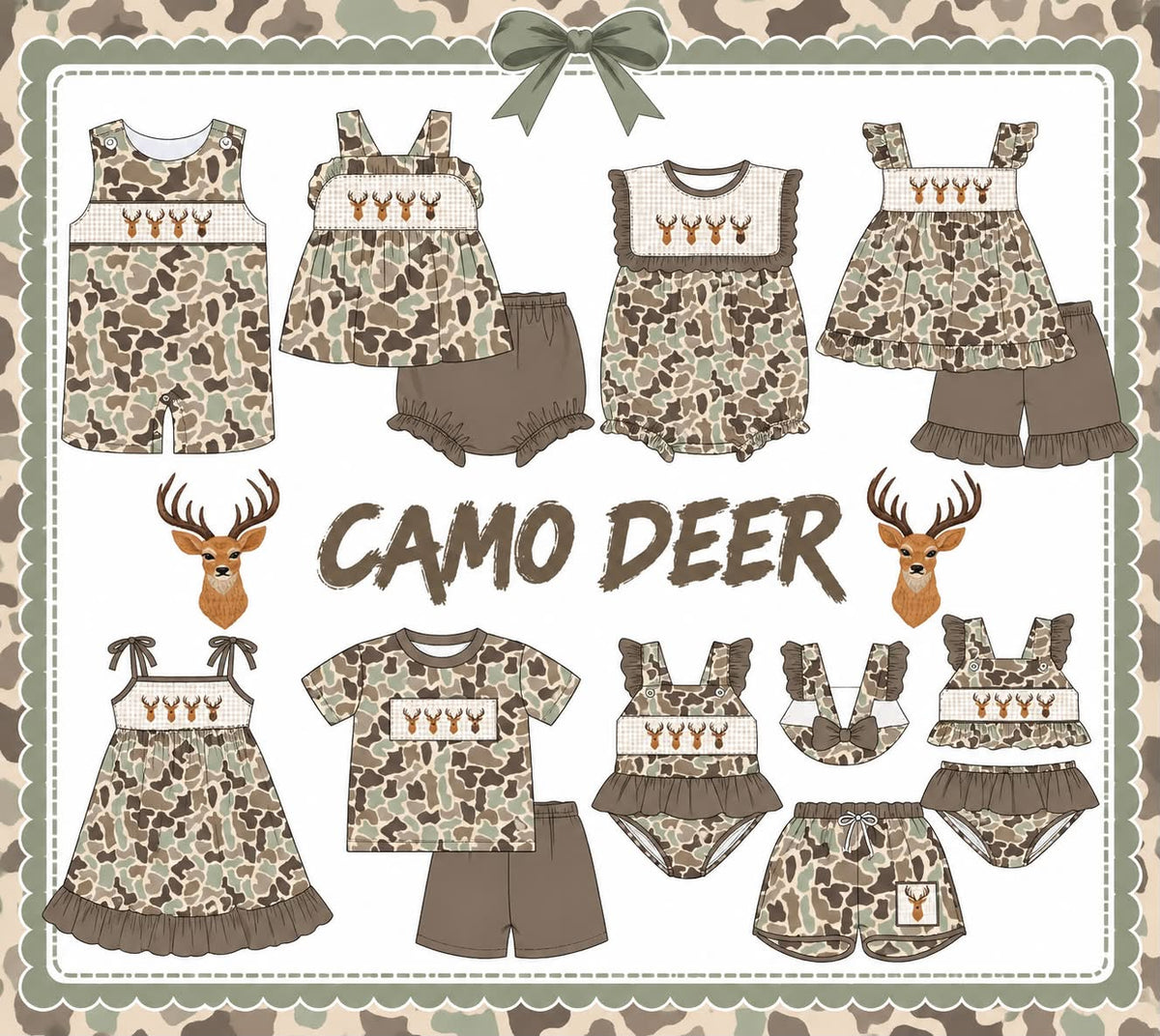 CAMO DEER COLLECTION-ETA LATE FEB