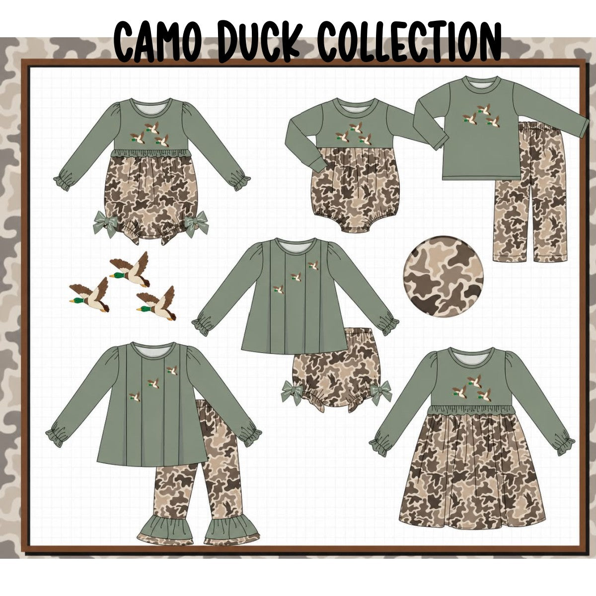 CAMO DUCK COLLECTION (ETA EARLY JAN)