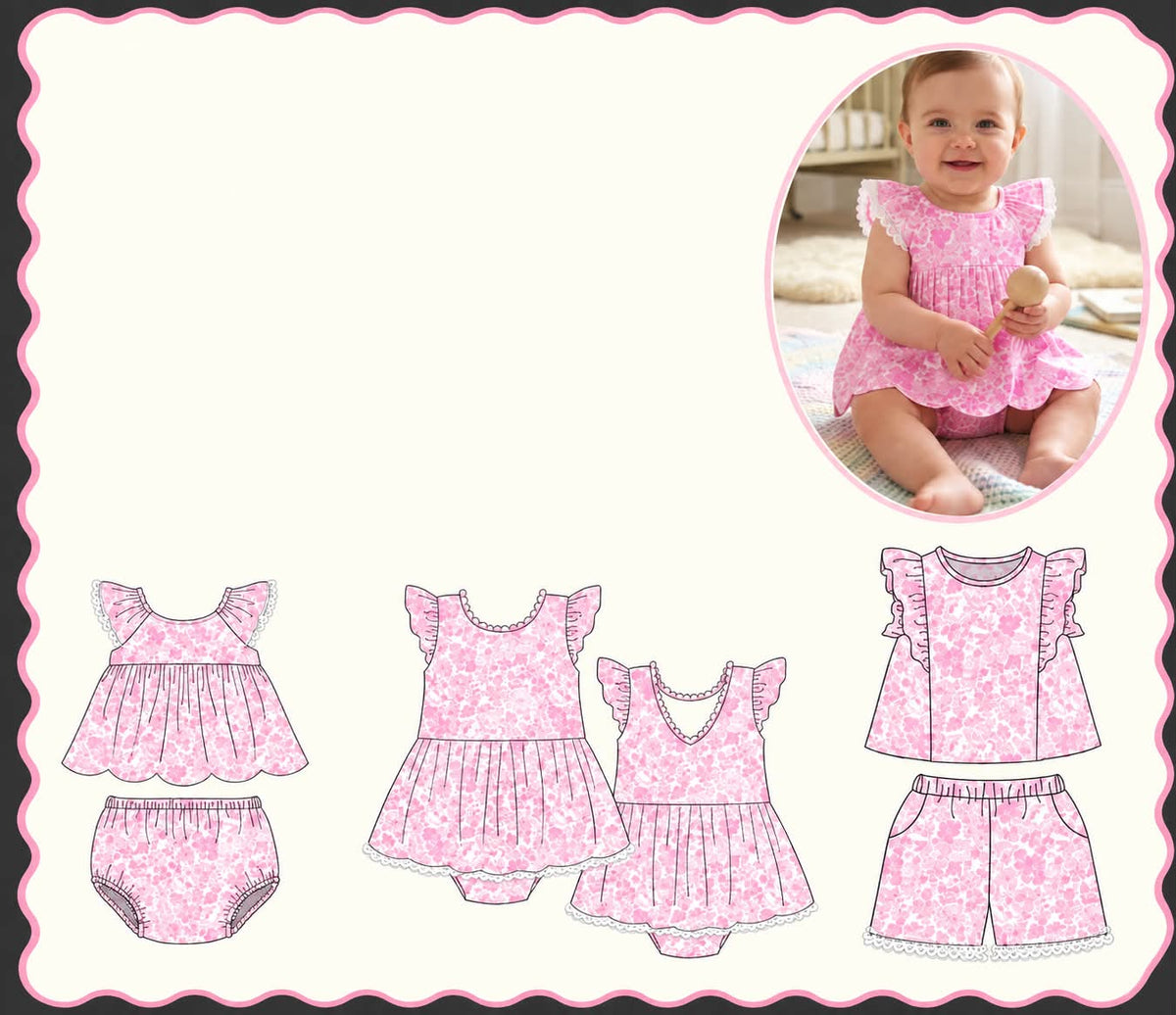 PINK FLORAL COLLECTION-ETA APRIL