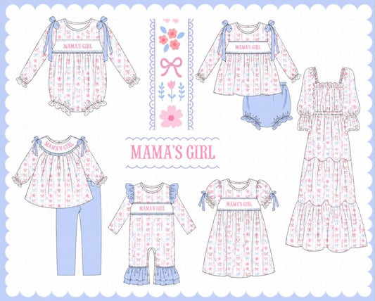 MAMAS GIRL FLORAL EMBROIDERY COLLECTION-ETA NOV