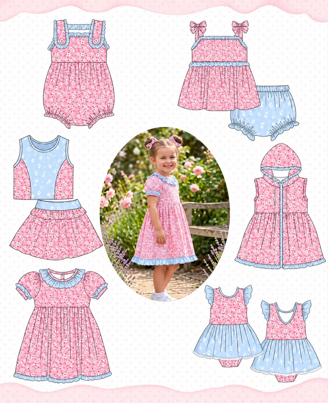 PINK FLORAL PRINT COLLECTION-ETA APRIL