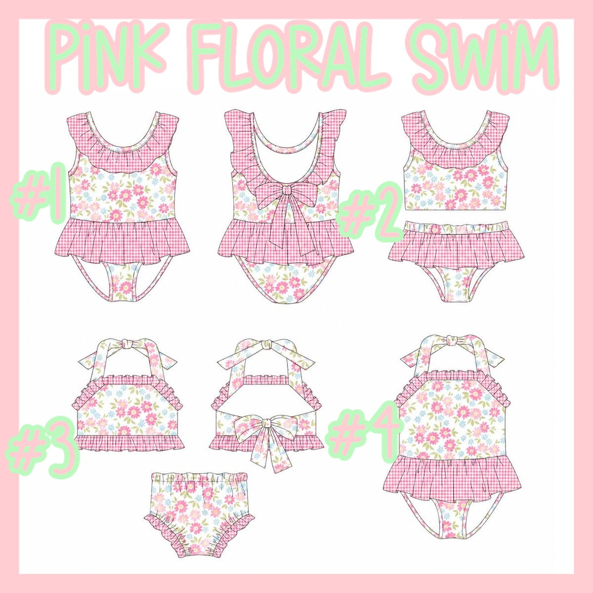 PINK FLORAL SWIM-ETA MARCH