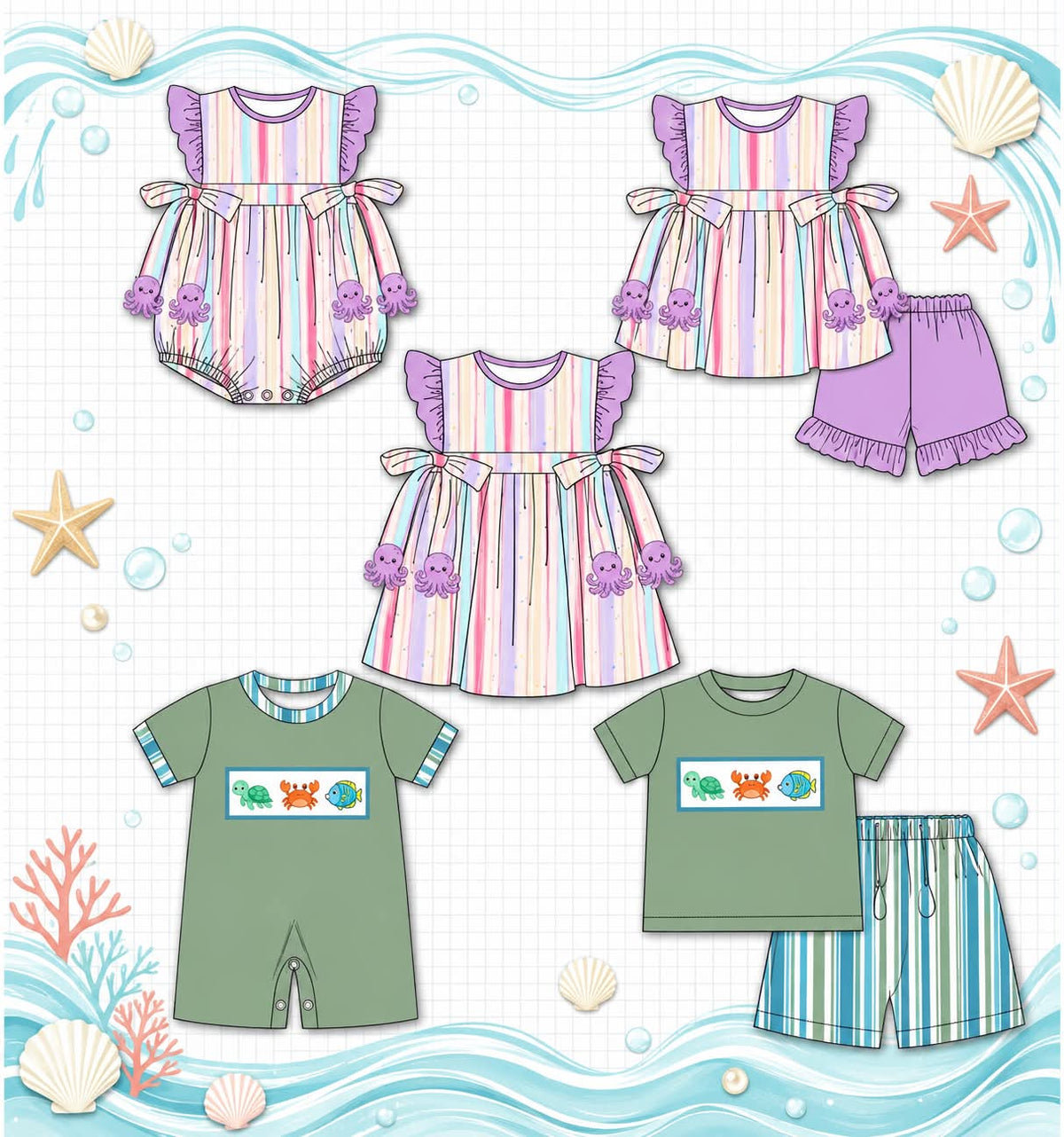 SEA ANIMAL COLLECTION-ETA APRIL
