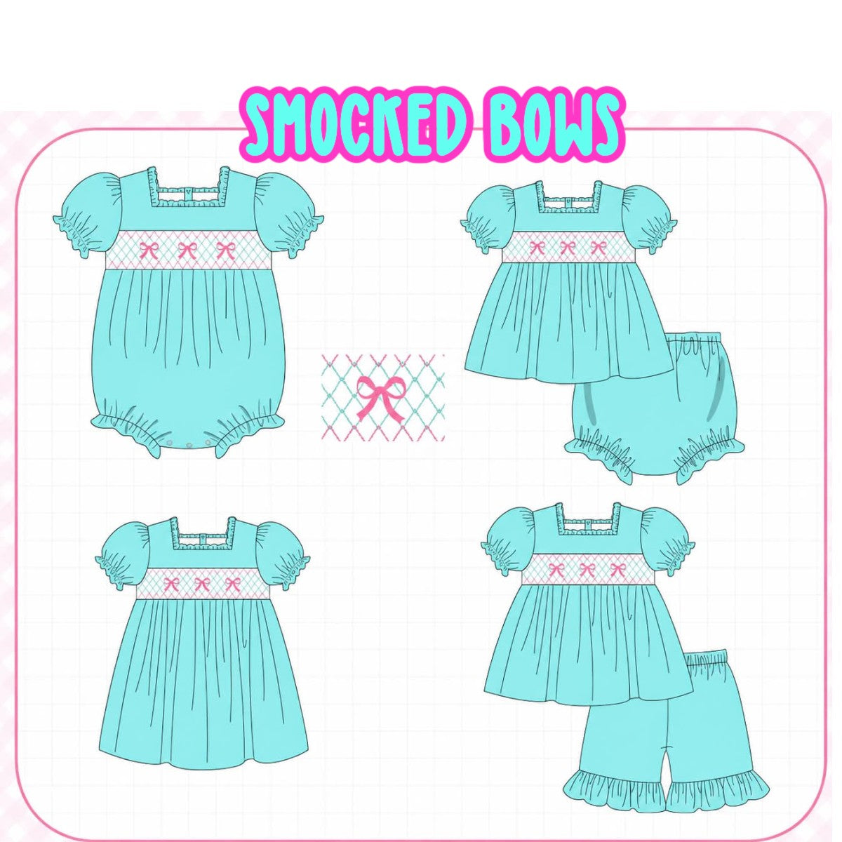 MACHINE SMOCKED BOW-ETA JAN