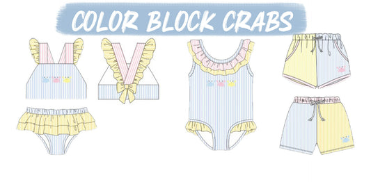 COLOR BLOCK CRABS COLLECTION - ETA LATE APRIL