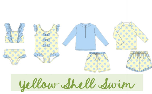 YELLOW SHELL SWIM COLLECTION - ETA LATE APRIL