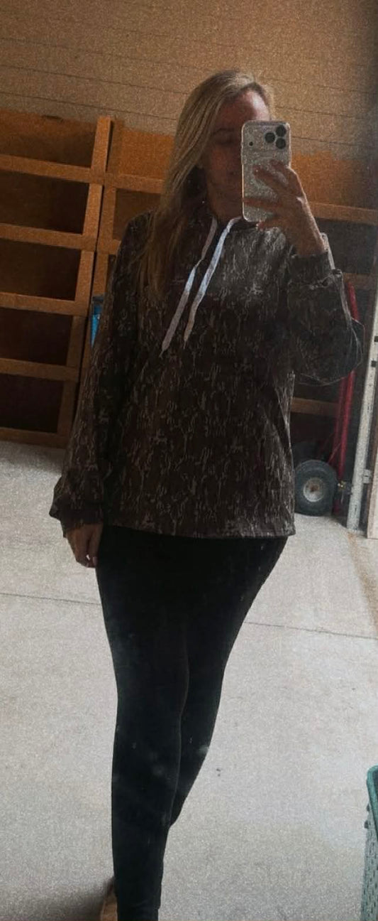 ADULT DARK TREE CAMO PERFORMANCE PULLOVER