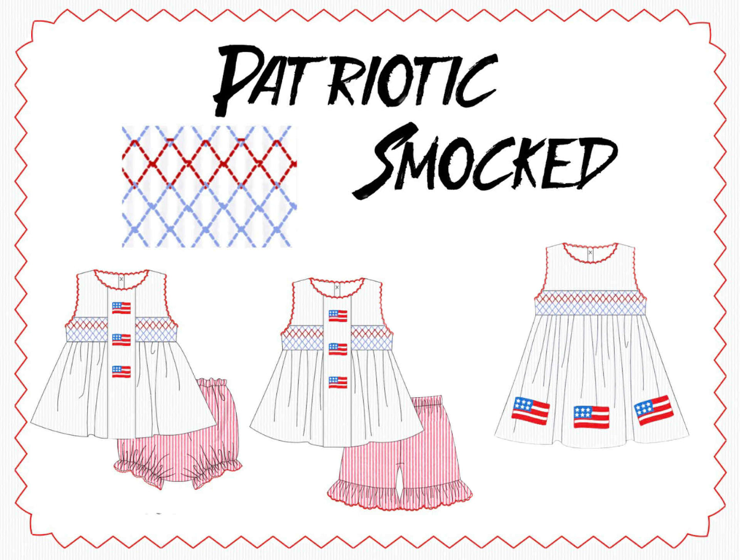 WHITE PATRIOTIC FLAG COLLECTION (ETA APRIL)
