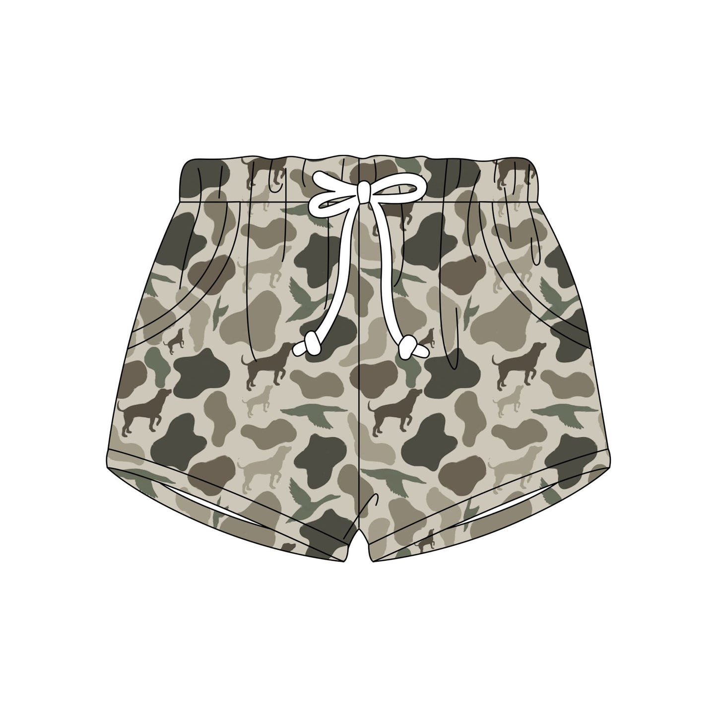 COUNTRY BOY CAMO SHORTS  (ETA JULY)
