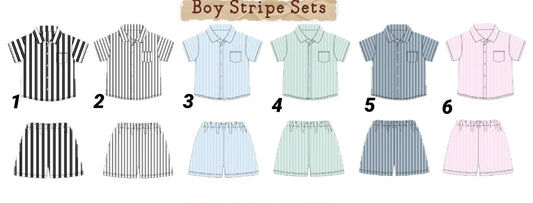 BOY STRIPE SETS COLLECTION - ETA LATE APRIL