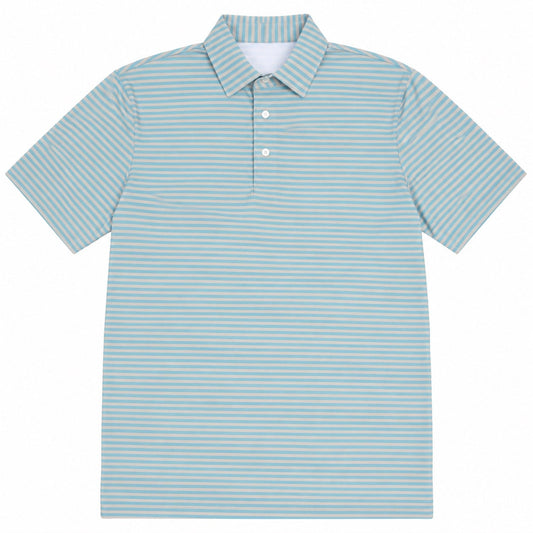SMALL CAPRIO & GREY STRIPE POLO