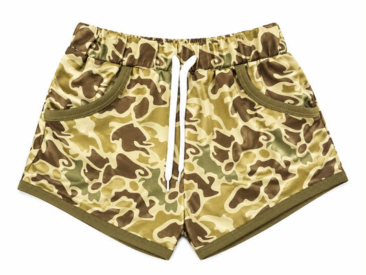 BOYS OLD CAMO KNIT SHORTS