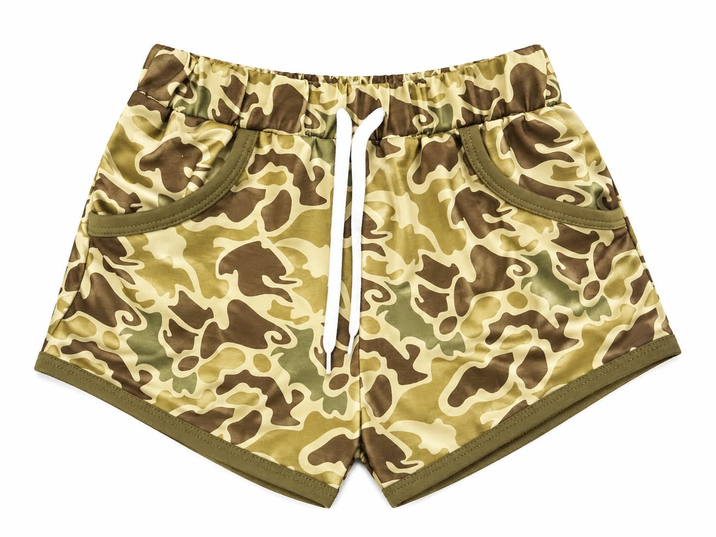 BOYS OLD CAMO PRINT SHORTS