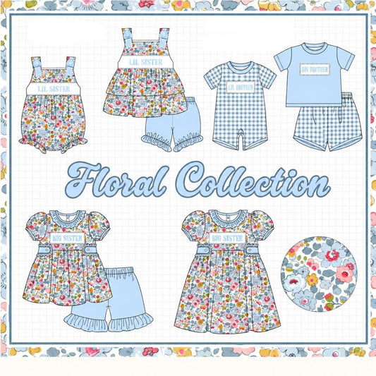 SIBLING FLORAL/GINGHAM-ETA MARCH