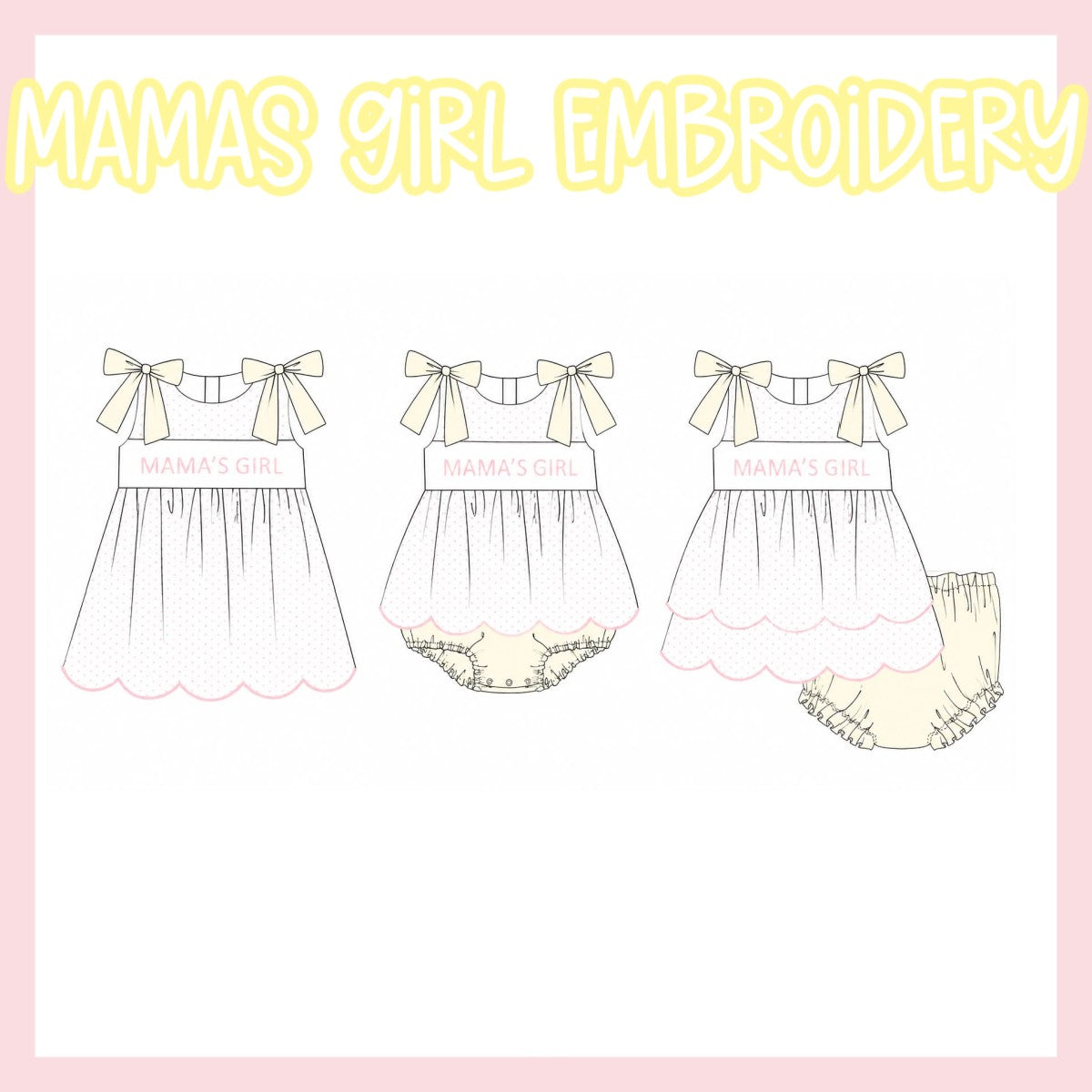 MAMA'S GIRL EMBROIDERY-ETA MARCH