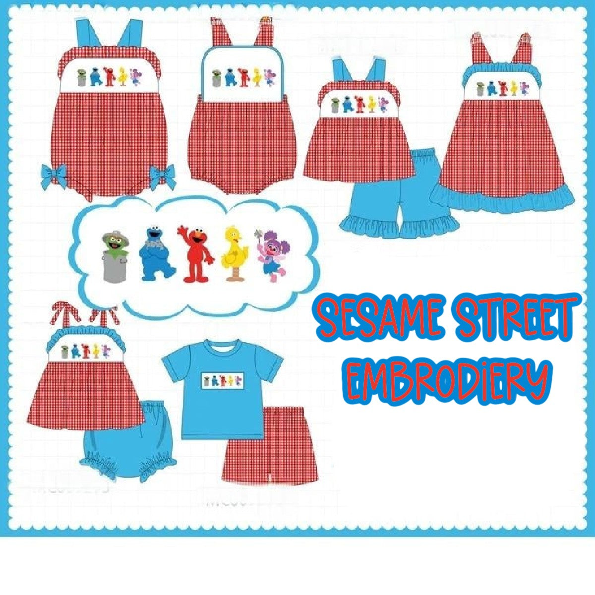 EMBRODIERY SESAME STREET-ETA LATE FEB