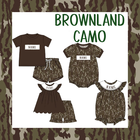 NAME SMOCK PO1: BROWNLAND CAMO COLLECTION