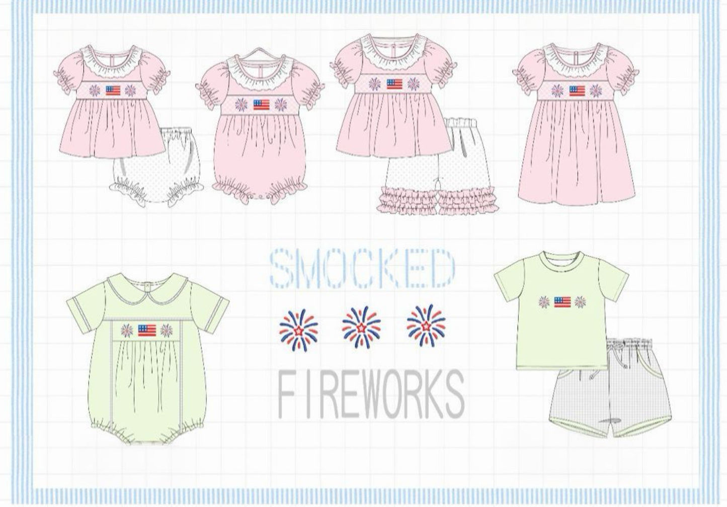 SMOCKED FIREWORKS COLLECTION - ETA MAY