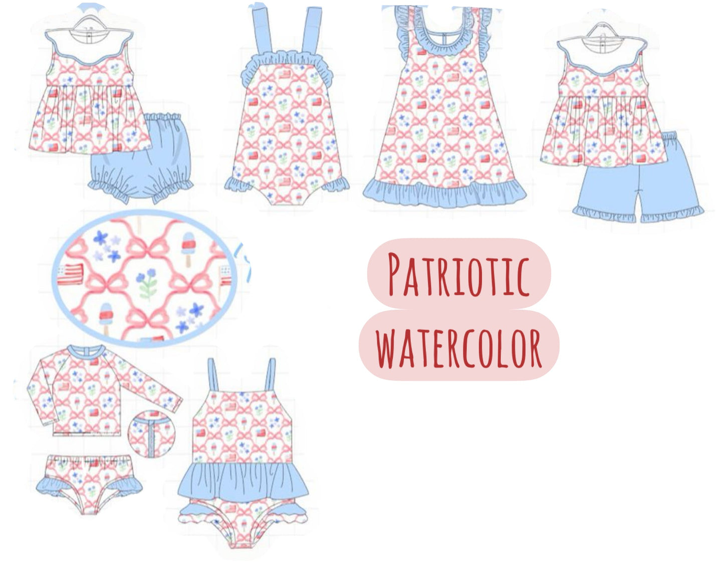 PATRIOTIC WATERCOLOR PART 1 - ETA MAY