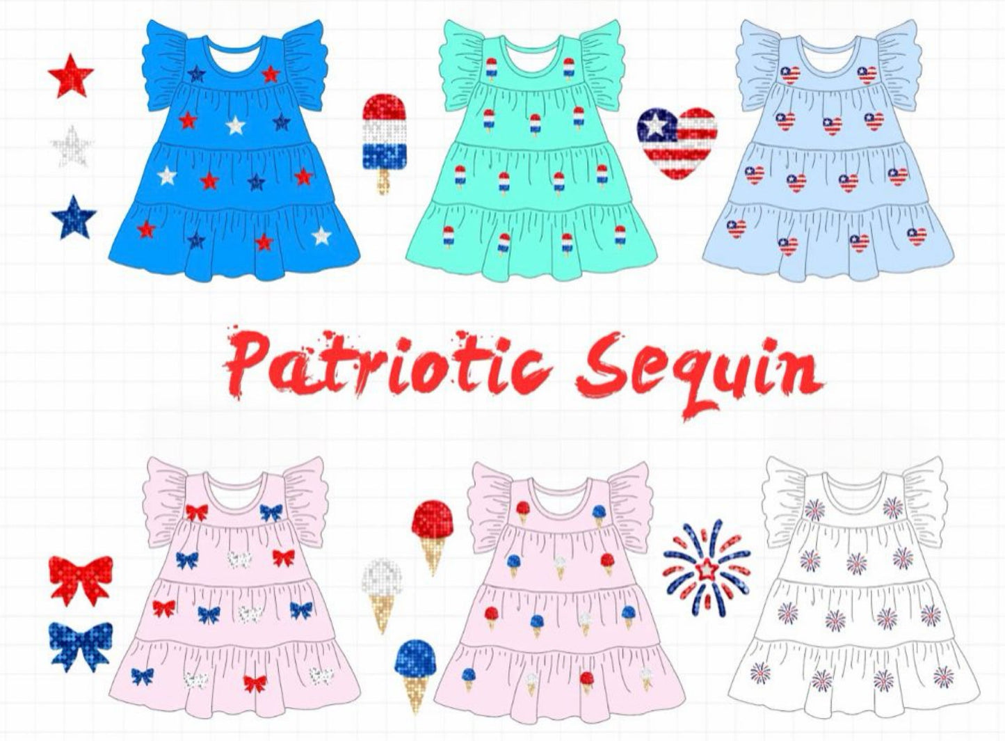 PATRIOTIC SEQUINS COLLECTION - ETA MAY
