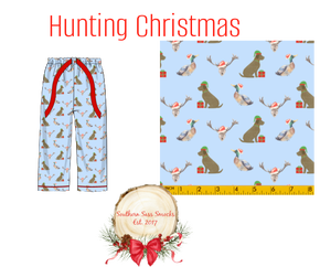 XS Adult Hunting Christmas Pants